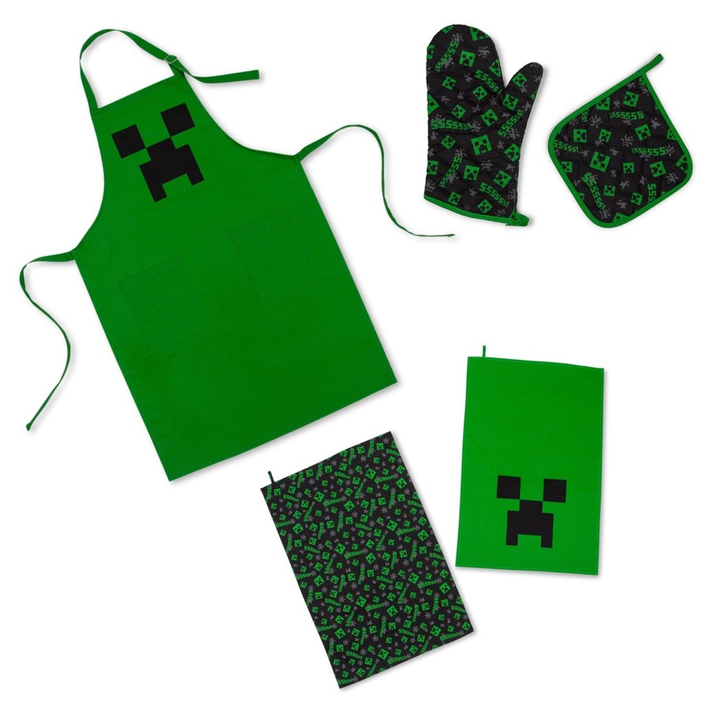 MINECRAFT GREEN CREEPER KITCHEN SET